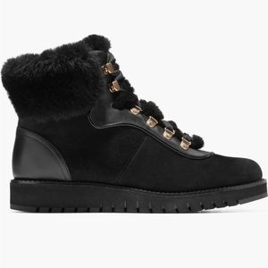 Cole Haan ZeroGrand Explore Upstate Waterproof Geunine Shearling Hiking Boot
